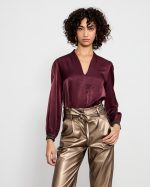BLOUSE CUPRO V NECK - Image 8