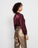 BLOUSE CUPRO V NECK - Image 11