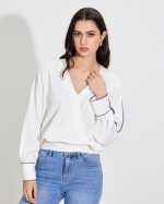 BLOUSE LONG SLEEVE CONTRAST - Image 2