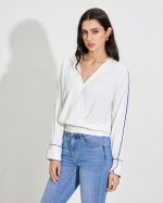 BLOUSE LONG SLEEVE CONTRAST - Image 3