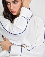 BLOUSE LONG SLEEVE CONTRAST - Image 4