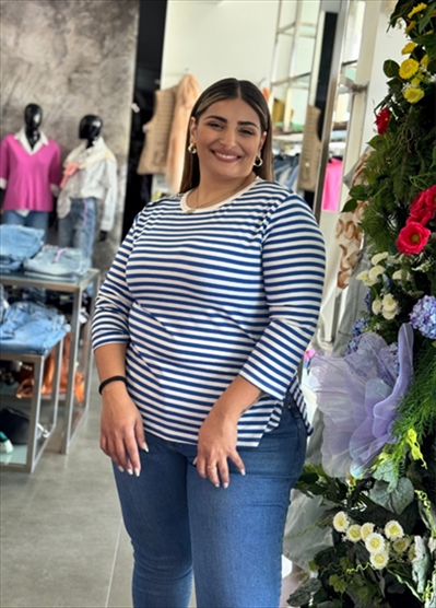 49033.jpg BLOUSE STRIPES - Image 1