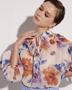 BLOUSE POLCA DOTS FLOWER PRINT - Image 2