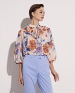 BLOUSE POLCA DOTS FLOWER PRINT - Image 5