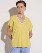 BLOUSE LYCRA V NECK
