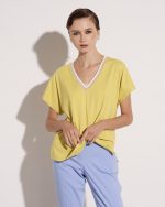 BLOUSE LYCRA V NECK - Image 7