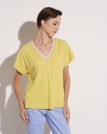 BLOUSE LYCRA V NECK - Image 8