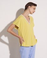 BLOUSE LYCRA V NECK - Image 11