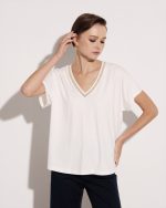 BLOUSE LYCRA V NECK - Image 16