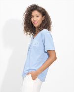 T-SHIRT COTTON V NECK - Image 9