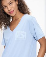 T-SHIRT COTTON V NECK - Image 12