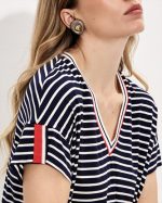 BLOUSE V NECK STRIPES - Image 4