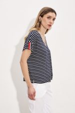 BLOUSE V NECK STRIPES - Image 6