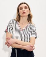 BLOUSE V NECK STRIPES - Image 7