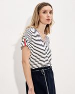 BLOUSE V NECK STRIPES - Image 11