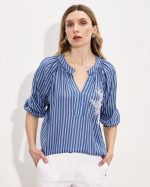 BLOUSE STRIPE LACE - Image 2