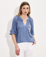 BLOUSE STRIPE LACE - Image 3