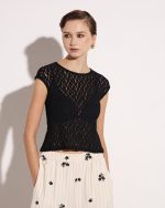 TOP EMBOSSED TULLE