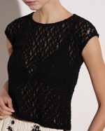 TOP EMBOSSED TULLE - Image 5