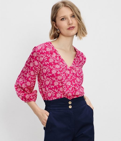 BLOUSE FLOWER PRINT