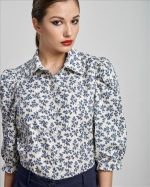 SHIRT FLORAL BALLOON SLEEVE