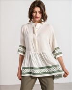 SHIRT BOHO CUTWORK EMPROIDERY