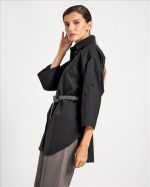 SHIRT COTTON WITH BELT - Image 5