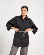 SHIRT COTTON WITH BELT - Image 7
