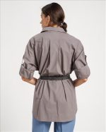 SHIRT COTTON WITH BELT - Image 11