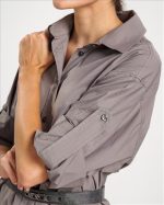 SHIRT COTTON WITH BELT - Image 12