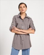 SHIRT COTTON WITH BELT - Image 15