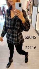 SHIRT LONG WITH BELT - Image 2