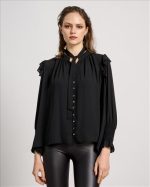 SHIRT TIE NECK LONG SLEEVE - Image 3