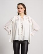 SHIRT TIE NECK LONG SLEEVE - Image 11
