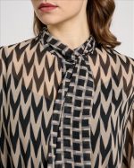 SHIRT PRINTED TIE NECK - Image 3