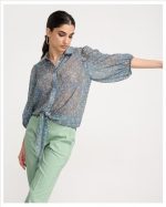 SHIRT CHIFFON FLORAL PRINT