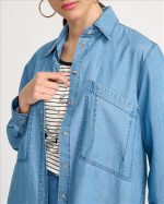 SHIRT OVERSIZE TENCEL/COTTON - Image 5