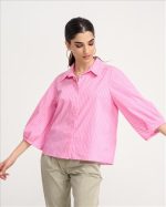 SHIRT STRIPES COTTON LOOSE FIT