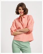 SHIRT STRIPES COTTON LOOSE FIT - Image 5