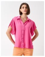SHIRT PLEATED SHORT SLEEVE