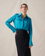 SHIRT SATIN BIG CUFF - Image 5