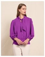 SHIRT TIE UP NECK