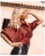 SHIRT CROPPED ANIMAL PRINT