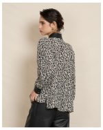 SHIRT PRINTED ECO LEATHER DETAILS - Image 3