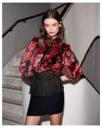 SHIRT VELVET PRINTED