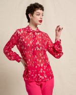SHIRT CHIFFON ANIMAL PRINT