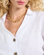 LINEN SHIRT CROPPED - Image 3