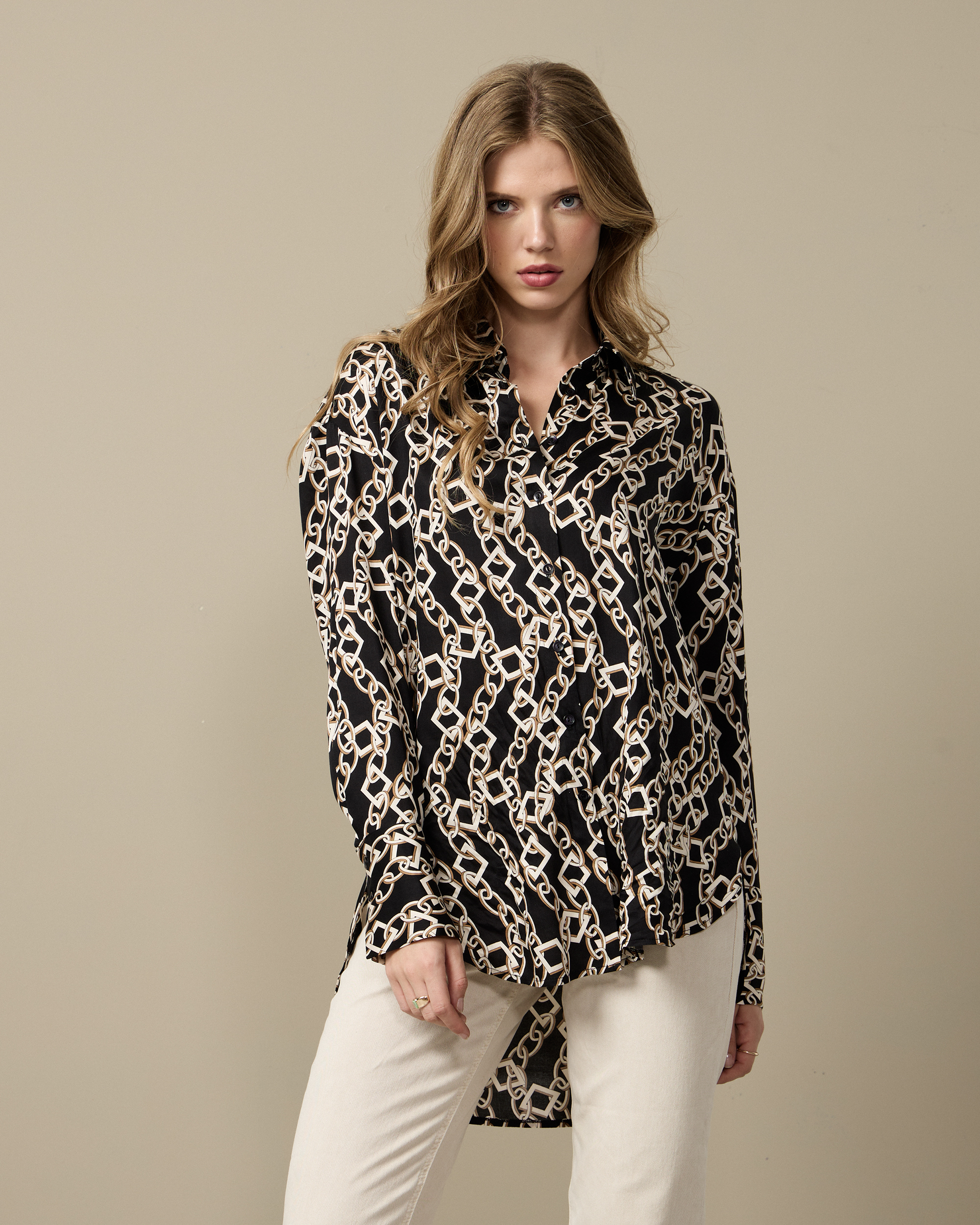 56027A.jpg SHIRT COTTON LONG PRINTED - Image 1