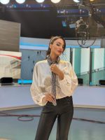 SHIRT SATIN CROPPED
