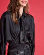 SHIRT SATIN CROPPED - Image 2